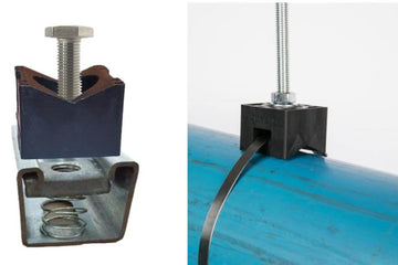 V-BAT with Spring Nut in Unistrut Channel