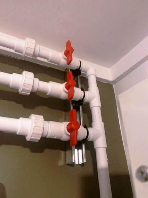 Uniclamp Strut Pipe Clamp installed in unistrut channel