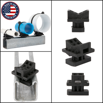 Original UniClamp non-conductive GRP clamp built for high-vibration mining environments