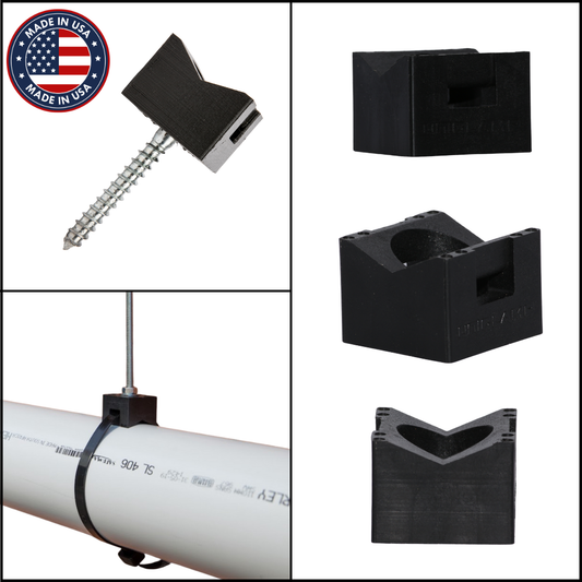 UniClamp V-BAT non-reactive strap-based pipe support for gas and oil piping